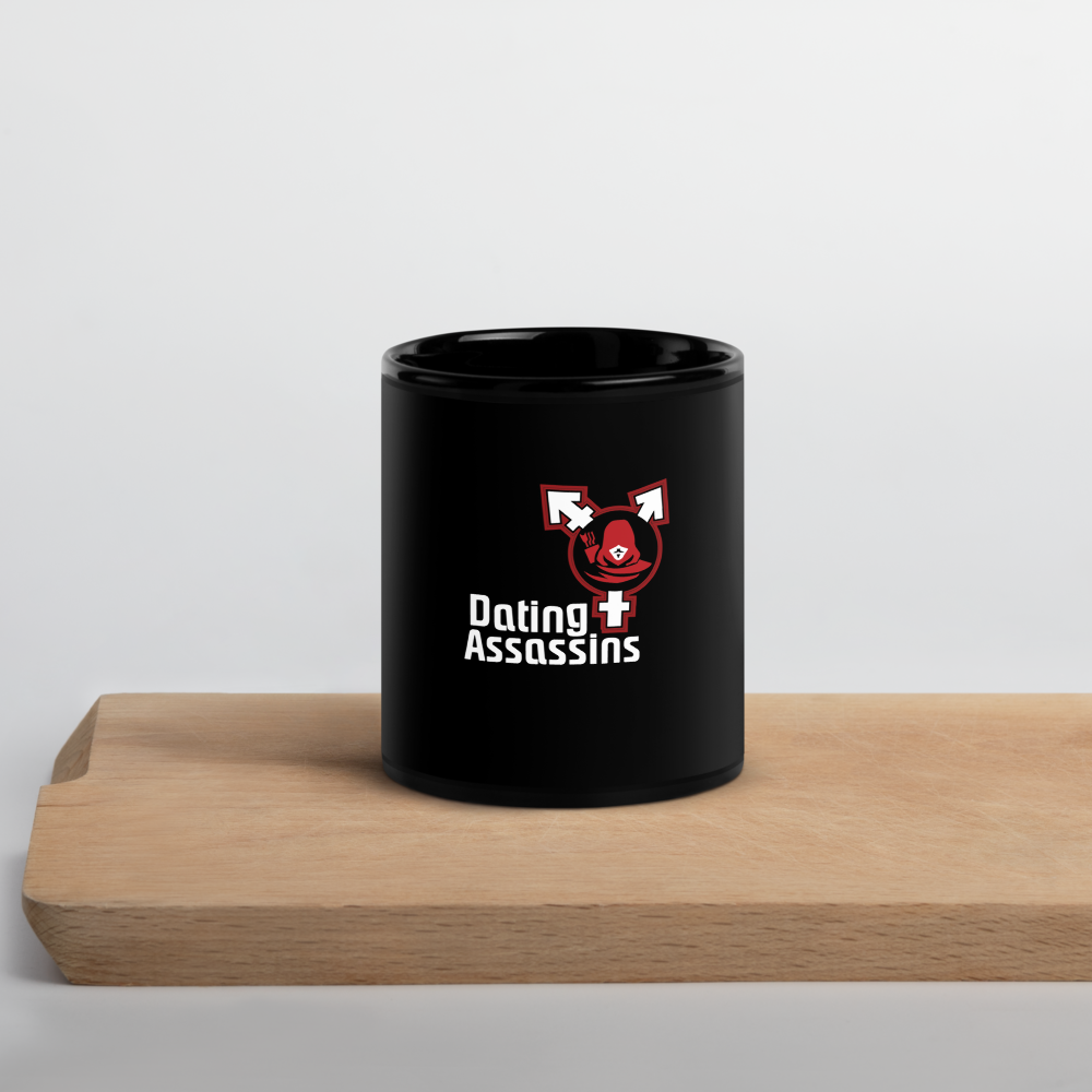 Black Ceramic Glossy Mug, 11 oz & 15 oz