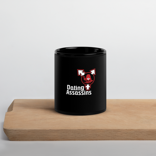 Black Ceramic Glossy Mug, 11 oz & 15 oz